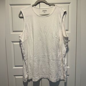 Duluth White Sleeveless Muscle Tank Top